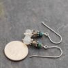 Turquoise, Smoky Quartz, Chalcedony earrings Turquoise, Smoky Quartz, Chalcedony earrings