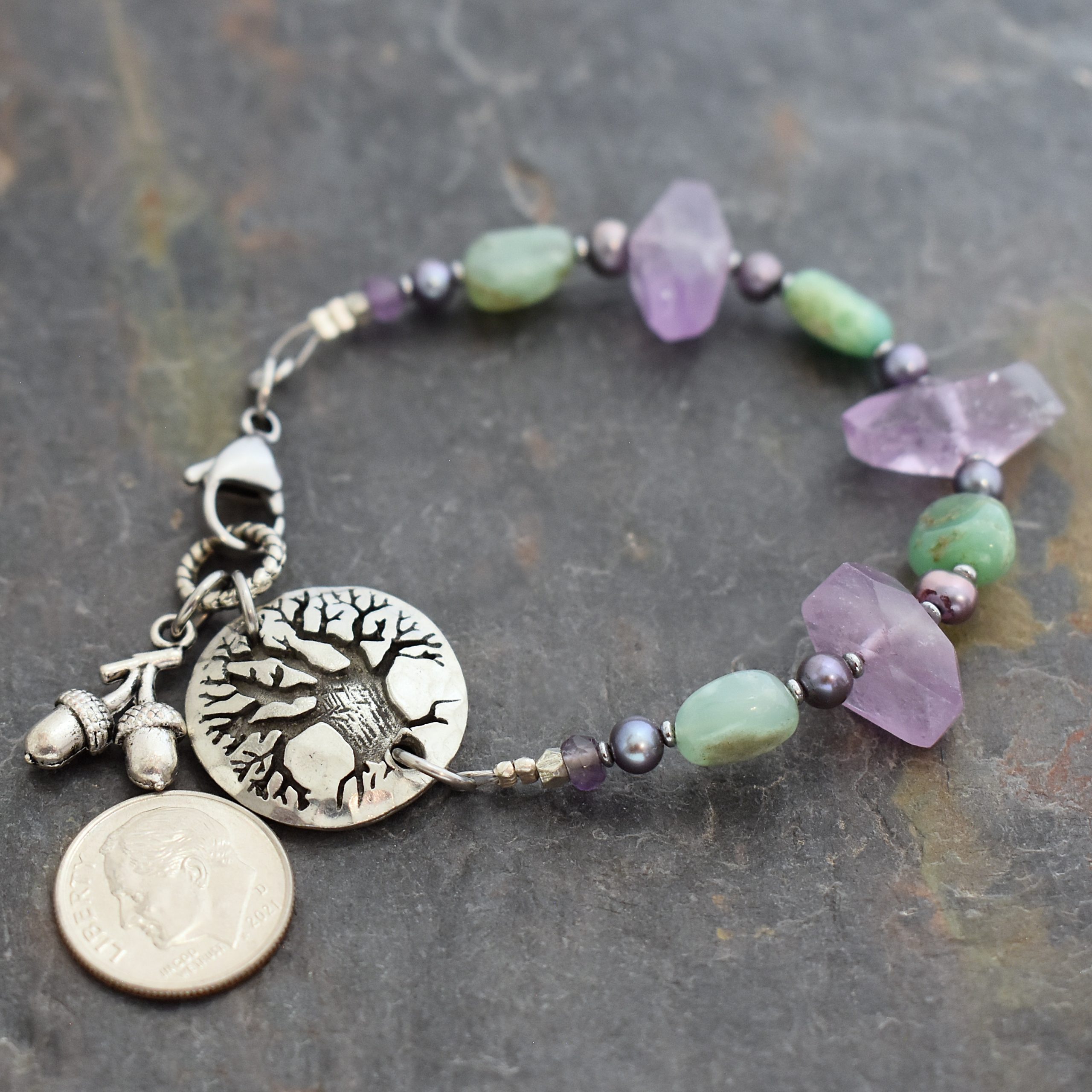 Beaded Oak Tree Bracelet (10)