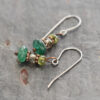 green gemstone earrings
