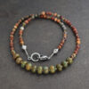 Beaded Red Creek Jasper Turquoise Necklace (3)