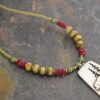 Beaded bear in woods jasper neckalce (5)