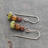 Garnet, Chalcedony, Peridot Earrings (2) Garnet, Chalcedony, Peridot Earrings (2)
