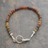 Cherry Creek Jasper and Garnet Bracelet