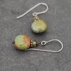 Vessonite and green turquoise box earrings (4) Vessonite and green turquoise box earrings (4)
