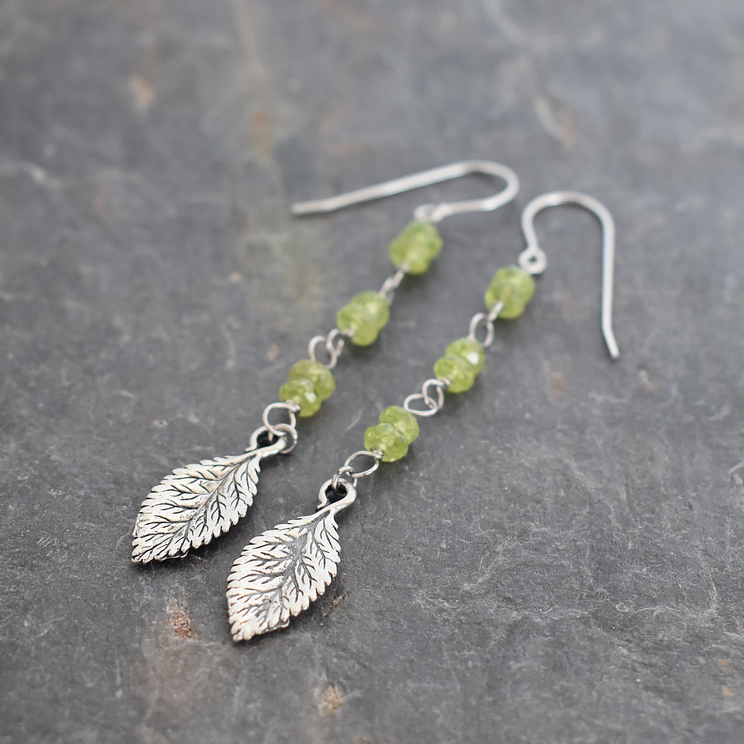 long peridot elm leaves earrings (4)