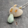 Ethiopian opal and turquoise drop necklace (2)