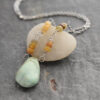 Ethiopian opal and turquoise drop necklace (3)
