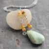 Ethiopian opal and turquoise drop necklace (4)