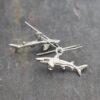 Shark earrings (2)