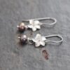orchid flowers with lav pearl earrings (1)
