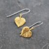 Gold aspen leaf earings (2) Gold aspen leaf earings (2)