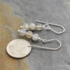 Gray Labradorite round stackt earrings (2)