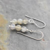 Gray Labradorite round stackt earrings (3)