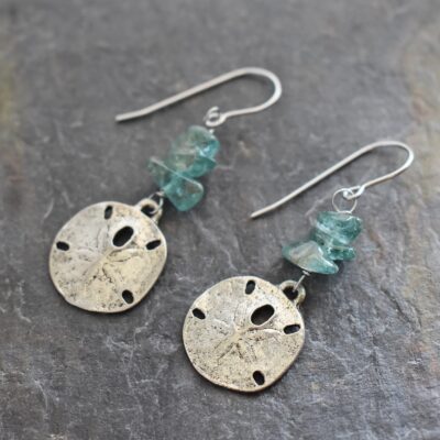 Sand dollar apatite earrings (1) Sand dollar apatite earrings (1)