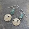 Sand dollar apatite earrings (2) Sand dollar apatite earrings (2)