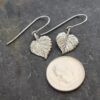 Silver apaen leaf earrings (4) Silver apaen leaf earrings (4)