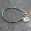 Snad dollar bracelet gray turquoise (3) Snad dollar bracelet gray turquoise (3)