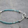 Blue Heron Bracelet labradorite, pearl (1)