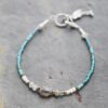 Blue Heron Bracelet labradorite, pearl (2)
