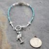 Blue Heron Bracelet labradorite, pearl (3)