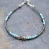 Blue heron beaded bracelet (2)