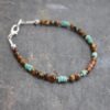 Hessonite garnet, turquoise, tiger eye barcelet (2)_90dpi