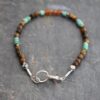 Hessonite garnet, turquoise, tiger eye barcelet (3)_90dpi