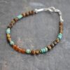 Hessonite garnet, turquoise, tiger eye barcelet (4)_90dpi