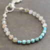 Labradorite turquoise rabbit barcelet (2)