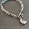 Labradorite turquoise rabbit barcelet (3)