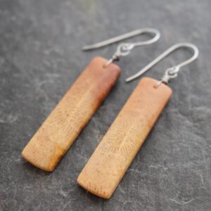 Fossil Coral Earrings