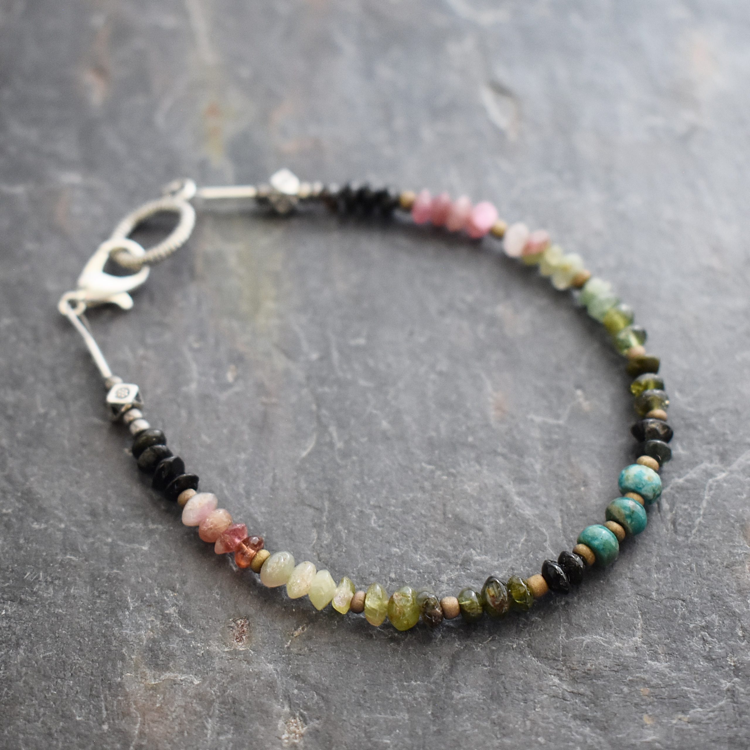 Rainbow touramline bracelet (3)