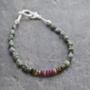 green turquoise and tourlamine bracelet (2)