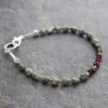 green turquoise and tourlamine bracelet (3)