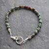 green turquoise and tourlamine bracelet (4)