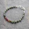 green turquoise and tourlamine bracelet (5)