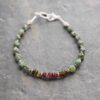 green turquoise and tourlamine bracelet (6)