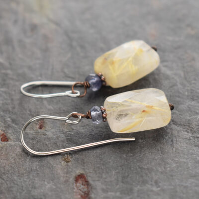 iolite and rutilated quartz earrings (4) iolite and rutilated quartz earrings (4)