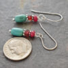 ruby,garnet, turquoise earrings (2)