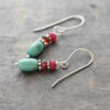 ruby,garnet, turquoise earrings (3)