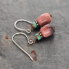 turquoise and pink mookaite earrings (3) turquoise and pink mookaite earrings (3)