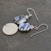 Rose Quartz & Abalone shall square earrings (4)_result