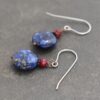 Ruby & Lapis Earrings (1)