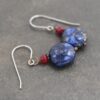 Ruby & Lapis Earrings (2)