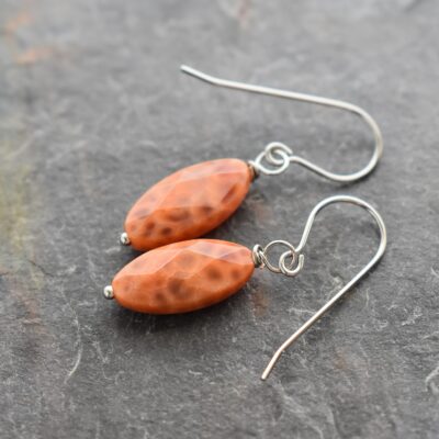 Orang fire agate earrings Orang fire agate earrings
