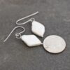 Diamond White Pearl Earrings (1)