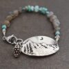 Rocky Mounation labardoitre and turquoise blue opal bracelet (2) Rocky Mounation labardoitre and turquoise blue opal bracelet (2)