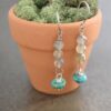 long Gray Labardorite and turquoise earrings (9)