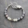 silver pearl, prehnite, labradortie braclete (2) silver pearl, prehnite, labradortie braclete (2)