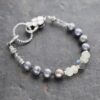 silver pearl, prehnite, labradortie braclete (4) silver pearl, prehnite, labradortie braclete (4)